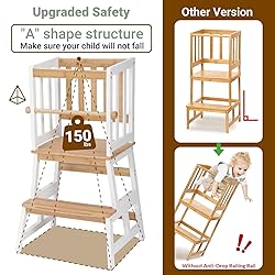 COSYLAND Kids Kitchen Step Stool, Toddler Standing