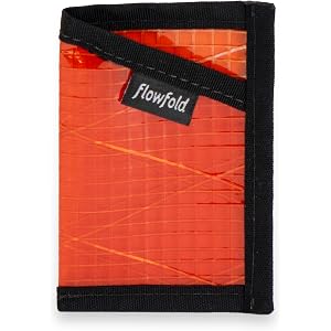Flowfold Recycled Sailcloth Minimalist Card Holder Wallet | Slim and Durable with Cash pocket and Credit Card Slot | Minimali