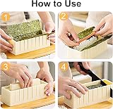 AYAOQIANG 15-Piece Sushi Making Kit with 9 Mold Shapes & Tools view 2