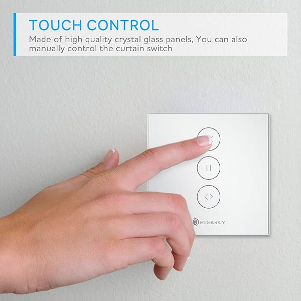 WiFi Interruptor de Persiana Etersky Interruptor Persianas Wifi Control de APP y con Temporizador Compatible con EchoDotTap y Google Home para Motor Persiana Motor ToldoLED Controlable