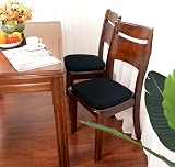 TANYOO Set of 4 Chair Cushions Memory Foam Non Slip Honeycomb 16 x 16 Black view 7