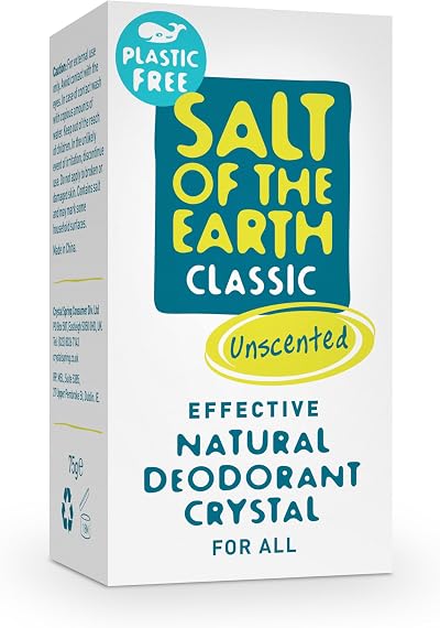 Salt Of The Earth Crystal Classic Natural Deodorant 75 g - Fragrance Free