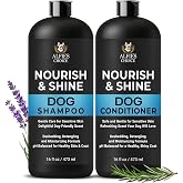 Dog Shampoo and Conditioner Set with Biotin, Rosemary &amp; Lavender (16 fl oz) | Detangles, Deodorizes &amp; Moisturizes for All Breeds &amp; Puppies | Suitable for Itchy, Dry &amp; Sensitive Skin | ALFIE'S CHOICE