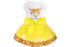 SEBAOYU Dog Dress for Small Dogs,Dog Dress Dog Clothes for Small Dogs Girls, Dog Dress Puppy Dress Costume, Pet Clothing Dog Clothes Outfit