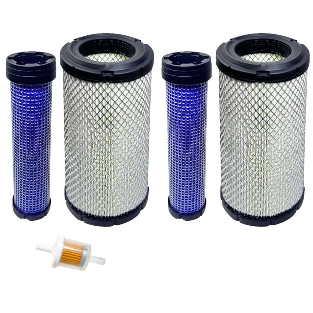Photo 1 of 2 Sets Air Filter for Kawasaki 11013-7044 & 11013-7045 Inner & Outer, fit for Kohler 25-083-01-S M131802 M131803?Compatible with Donaldson P822858&P821575