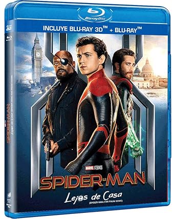 Amazon Com Spider Man Lejos De Casa 3d Spider Man Far From Home 3d Blu Ray 3d Blu Ray Languages English Spanish French Region Free Tom Holland Samuel L Jackson Jake Gyllenhaal Jon Watts Movies