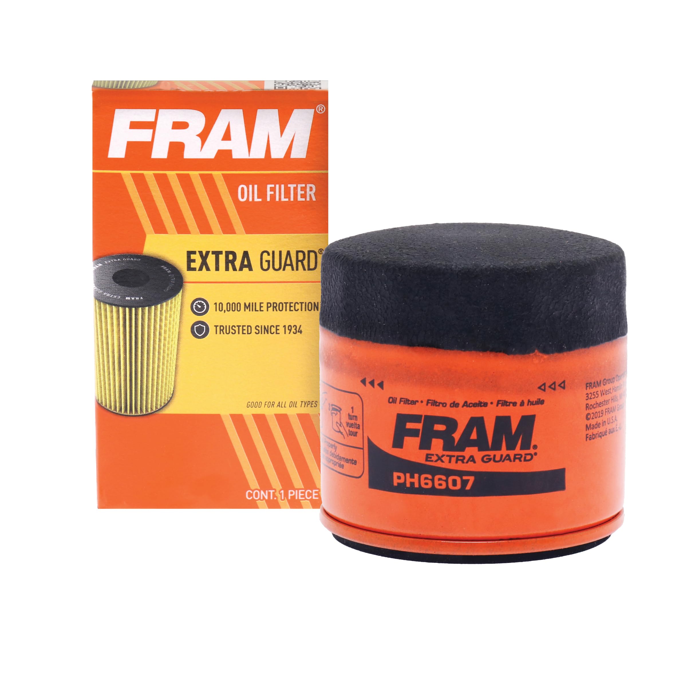 FRAM Extra Guard PH6607, 10K Mile Change Interval
