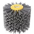 SIGNI Abrasive Nylon Drawing Wheel Drum Burnishing Polishing Brush for wooden furniture floor polishing 120X100mm 80 Grit 1pack