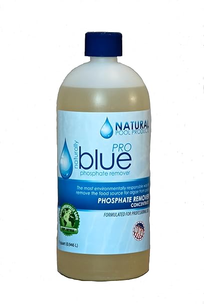 Amazon Com Naturally Blue Pro Phosphate Remover 1 Quart Swimming Pool Clarifiers Garden Outdoor