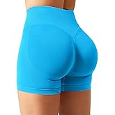 YEOREO SoftHue Women Workout Gym Impact Shorts Hidden Scrunch Butt Lifting 2.5"/3.6"/4.5"/6" Seamless Shorts