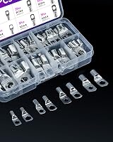 ANVINKU 65 Pcs Battery Terminal Connectors Set 8 Types Heavy Duty Copper view 7