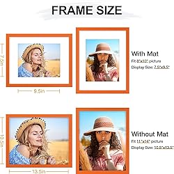Vittanly 11x14 Picture Frame, Display Pictures 8x10