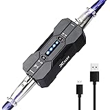 Xvive P1 Phantom Power Supply 48V/12V USB Rechargeable Low Noise for Condenser Microphones, Recording Studios, Audio Equipmen