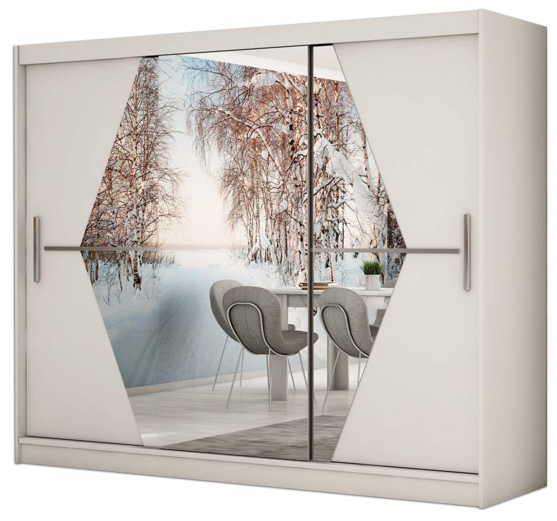 Kryspol Schwebet 252 Renschrank Rhomb 250 Cm Mit Spiegel Kleiderschrank Mit