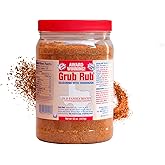Grub Rub BBQ Blend – Award-Winning Seasoning Family Recipe For Smoking & Grilling Moist, Tender, Juicy Meats - Pork, Steak, Brisket, Seafood, Veggies & More 52 Ounce