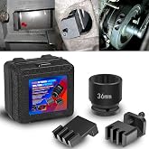 Sunluway 22100 Flywheel Locking Tool with 36mm 3/4" Socket for 6.6L Duramax Engine 2500, 3500, 4500, 5500 Series Trucks | Lock the Flywheel for Water Pump Replacement | with Storage Case