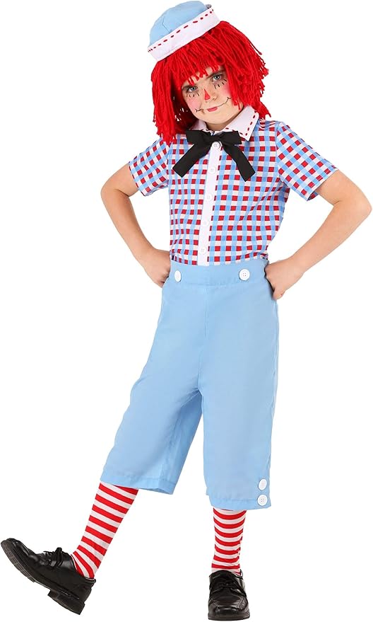 Raggedy Andy Costume for Kids Boys Andy Outfit Clothing