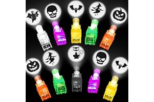 GOVETOM 36PCS Halloween Party Favors for Kids,Halloween LED Light Up Finger Lights Goodie Bag Fillers Treats Glow In The Dark Toy Favors Bulk for Halloween Party Classroom Prizes Trick or Treats Gifts