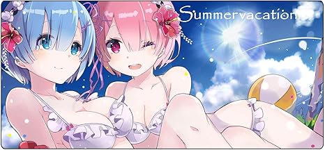 Amazon Co Jp Bdyjy Mouse Pad Re ゼロから始める異世界生活 レム ラム マウスパッド ゲーミング アニメ 滑り止め 防水 サイズ 40 X 75 X 0 3cm 10069 ホーム キッチン