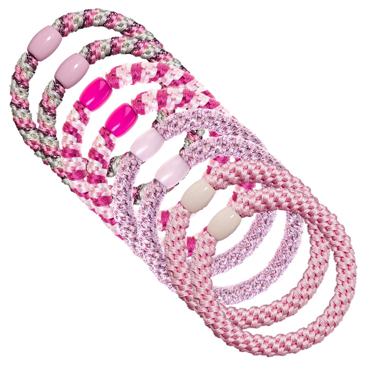 CXWLJL 8Pcs Mixed Colour Hair Ties, Elastic Hair Ties, Soft and Good Elasticity - Style 2