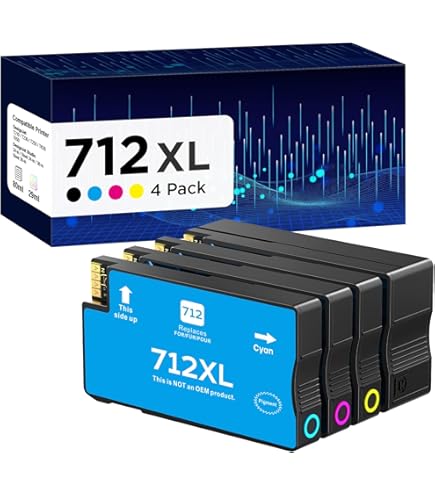 Amazon.com: HP 712 Cyan 29-ml 3-Pack Ink Cartridges (3ED77A) for