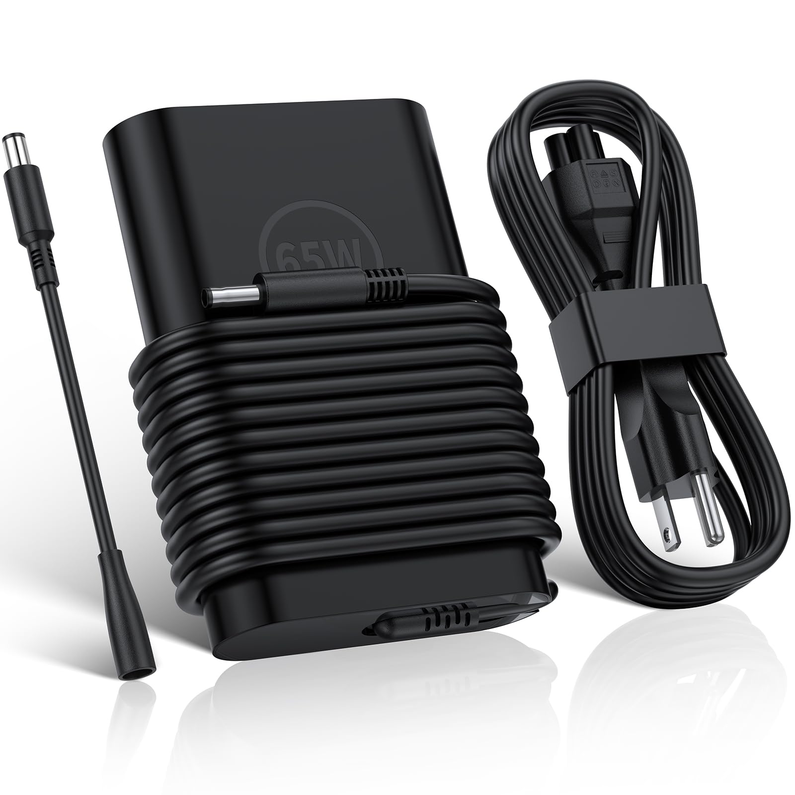 Photo 1 of 65W Original Replacement Dell Vostro Laptop Charger, Vostro 13 14 15 3000 5000 Series, Latitude 3310 3520 3510 3410 3420 3510, Inspiron 14 15 3000 5000 7000 Series 4.5MM AC Adapter