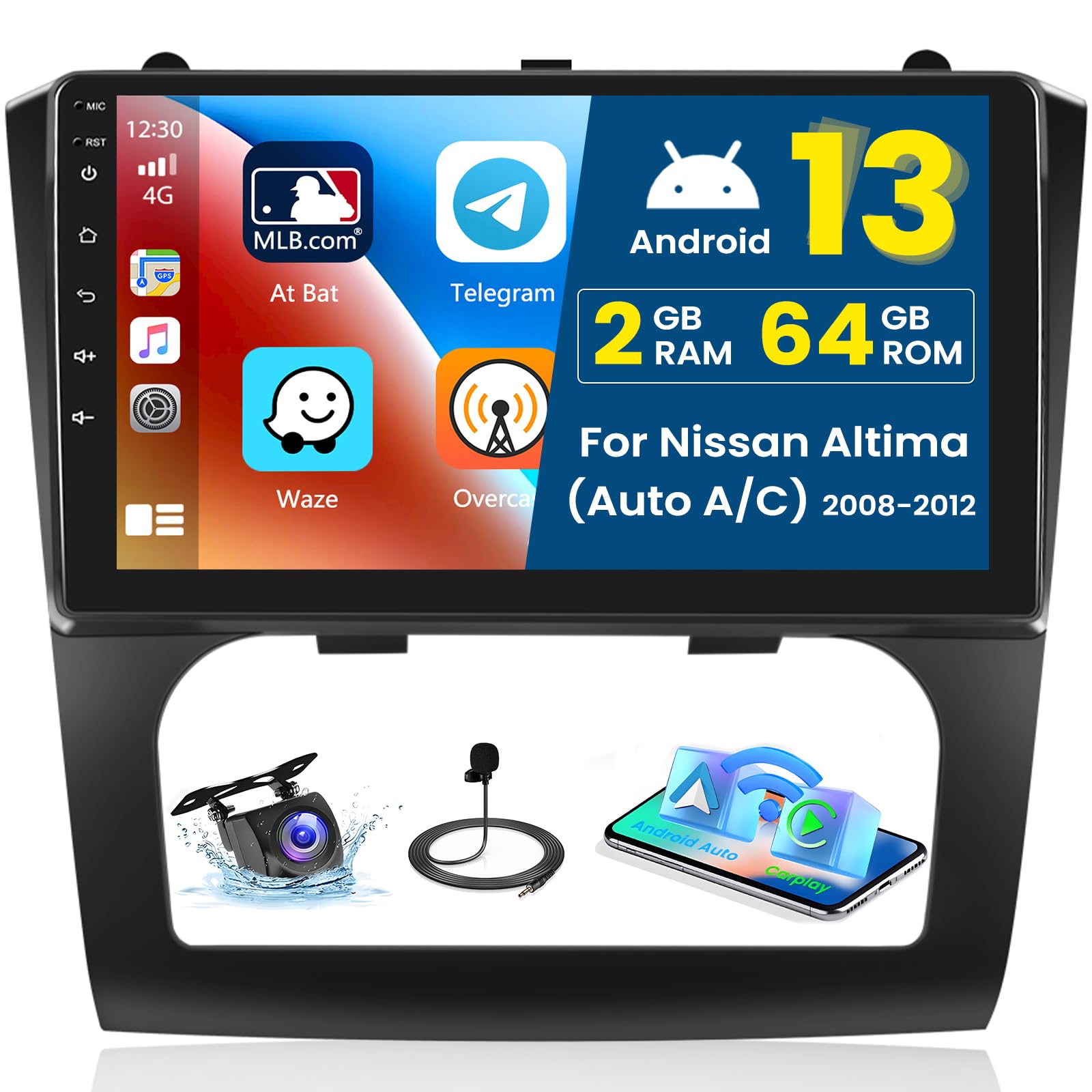 Inefala Android 15 Autoradio Für BMW 1er E81/E82/E87/E88 – 9 Zoll, 8 Kerne, Wireless CarPlay, Android Auto