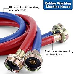 MIFLUS Rubber Washing Machine Hoses 4FT,Universal