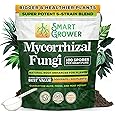 Mycorrhizal Fungi Organic Root Enhancer for Plants, Super Potent 100 Spores Per Gram, 5-Strain Blend, Rapid Results for Gardens, Houseplants, Lawns, Mycorrhizae Smart Grower 500 Grams for 500 Plants