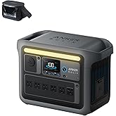 Anker SOLIX C1000 Portable Power Station with Water-Resistant Bag, 1800W Solar Generator, 1056wh LFP (LiFePO4) Battery, 4 AC 