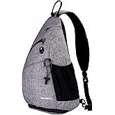 WATERFLY Sling Bag Crossbody Backpack: Over Shoulder Daypack Casual Cross Chest Side Pack