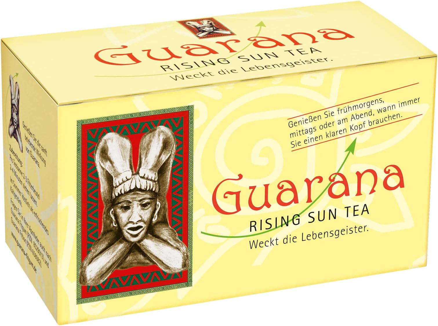 BADERs Guarana Rising Sun Tea. Black Tea, Guarana-Seed containing Guarana-Caffeine, Vitamin c. Pharmaceutical Registration Number 03914597