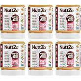 NuttZo Natural Paleo Power Fuel Smooth Nut &amp; Seed Butter, 12 oz, 6-Pack | Six jars of smooth 7-nut-and-seed butter made without peanuts; non-GMO, gluten-free, vegan and kosher Paleo blend