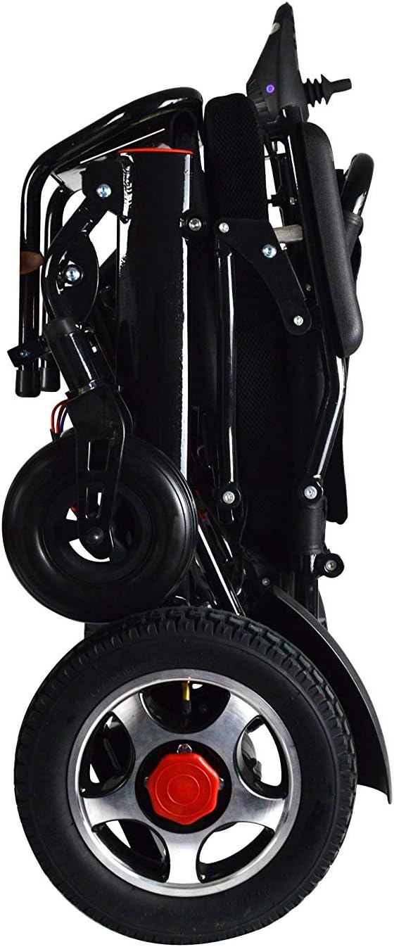 2020 Lightweight Electric Power Wheelchair Mobility Scooter, Aviation Travel Safe Motorized Electric Wheelchair Mobility Aid (Black): Health & Personal Care