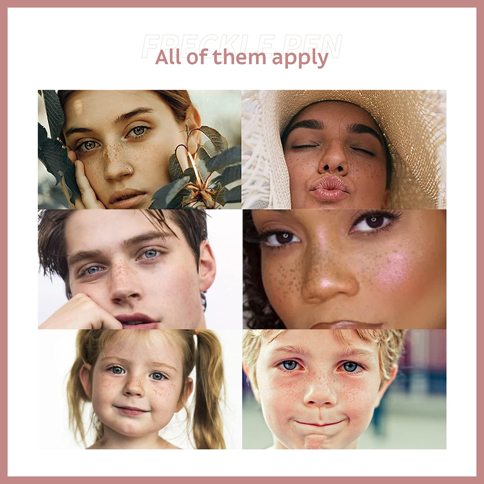 Marine Forest Freckle Pen 2 Colors Waterproof Long Lasting Quick Dry Small Spot Natural Like Face Freckle Makeup Pen, Dark Brown and Light Brown, Upgrade Design