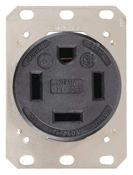 Bryant Electric 9460fr 60 Amp 125 250v Nema 14 60r Flush Straight Blade Receptacle Black Tools Home Improvement Knives Sacbgroup Com