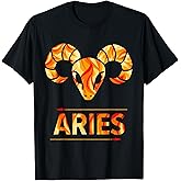 Aries Zodiac Sign Spring Fire Sign Iridescent Aries T-Shirt
