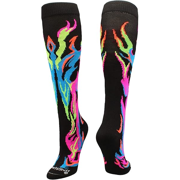 thumbnail image 2 of MOXY Socks Insane Bolt Youth Soccer Socks - Teal Knee High 2 of 12