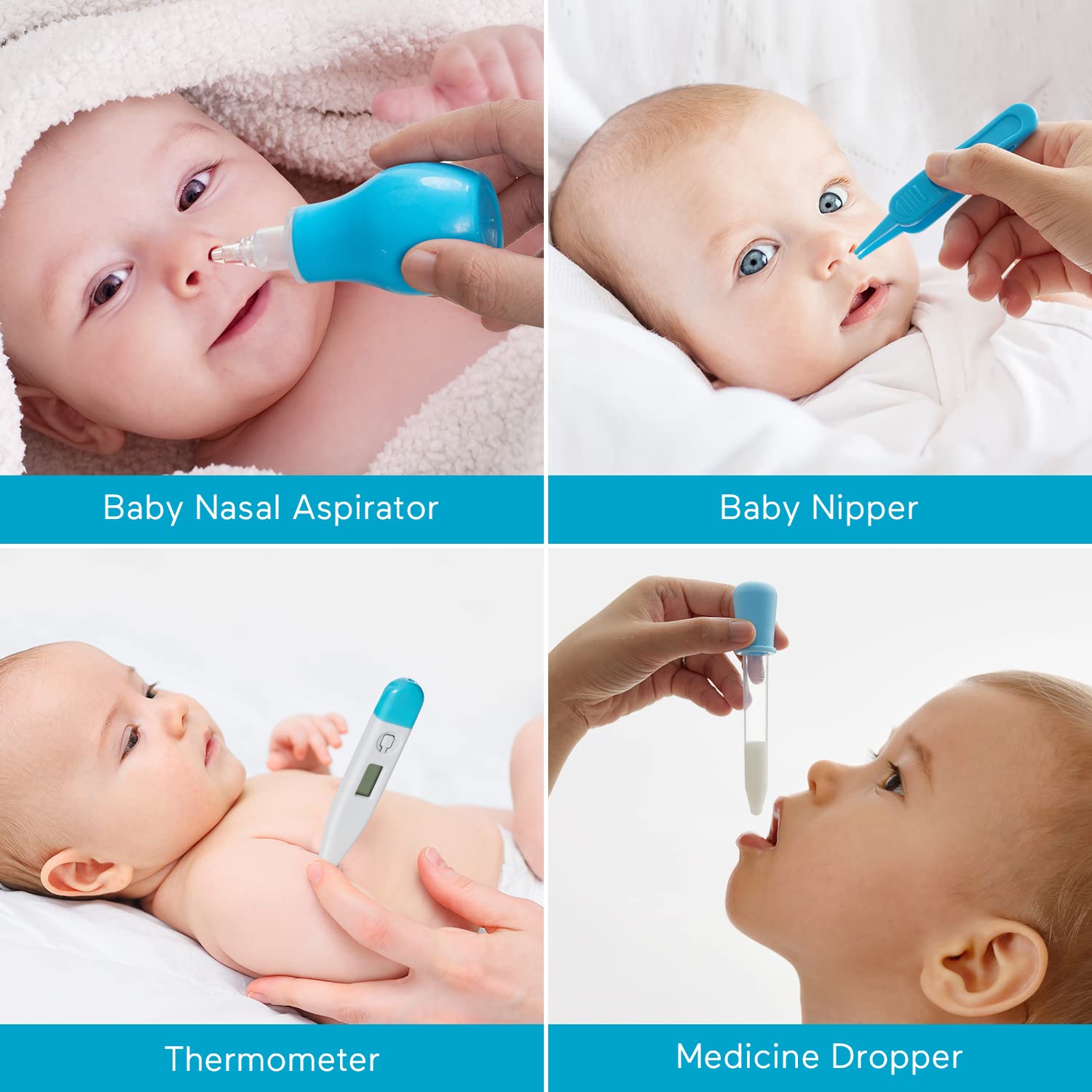 Lupantte Baby Healthcare and Grooming Kit, 24 in 1 Baby Electric Nail Trimmer Set, Nursery Care Kit, Toddler Nail Clippers, Medicine Dispenser, Infant Comb, Brush, Baby Care Products