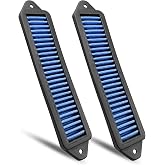2Pcs Cabin Air Cowl Filter Fit for BMW E chassis E90 E91 E92 E93, Blue | Fit for E82 E88 335i 135i 328i X1 Some Models
