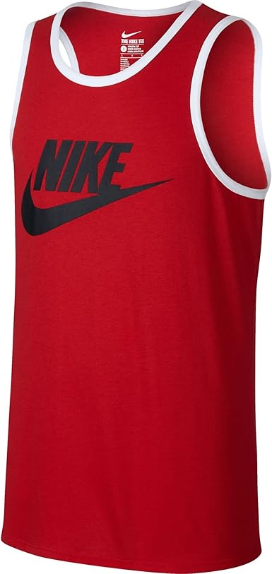black and red nike tank top