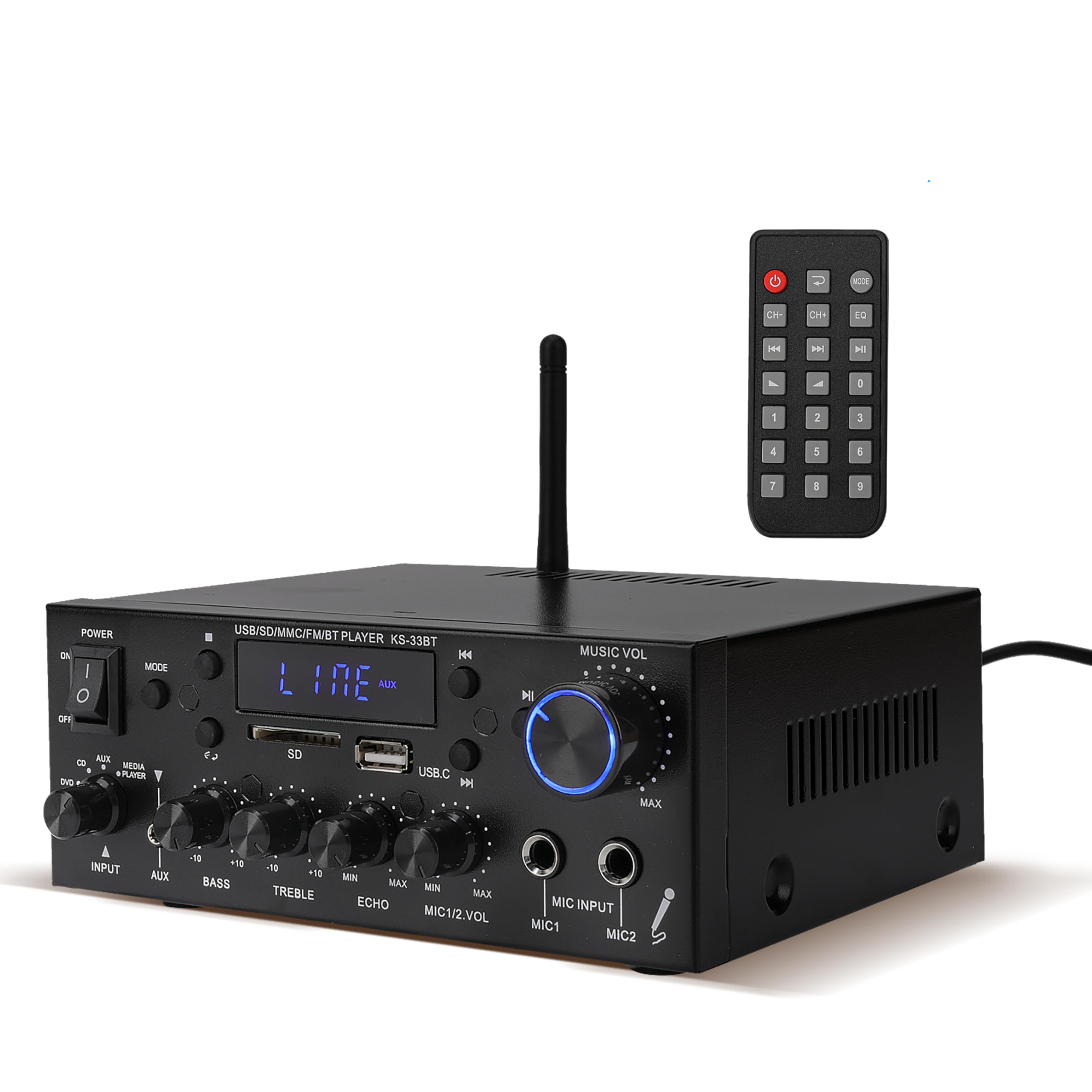 Amplifier Audio 800W, Home Stereo Amplifier with