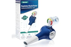 Sonmol Lung Trainer with Travel Case | Breathing Trainer for Better Breath | Lung Exerciser Device & Breathing Exercise Device for Lungs | Incentive Spirometer Adult & Lung Strengthener