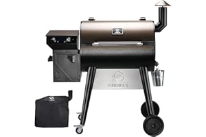Z GRILLS 2025 Upgrade 8-in-1 Electric Wood Pellet Grill & Smoker with PID V3.0 Controller, LCD, 697 Sq In, Dual-Wall Insulation, Meat Probes, Easy Hopper Clean-out & Grill Cover