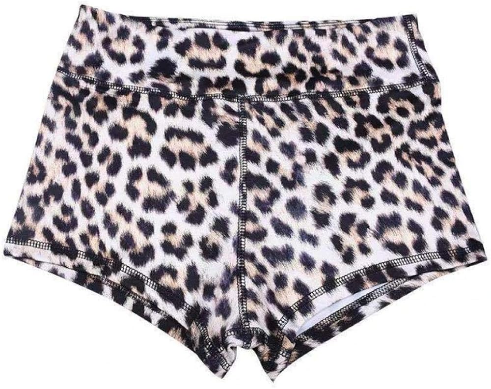 leopard print workout shorts