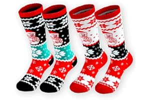 wanchel 4-Pairs Merino Wool Christmas Kids Socks - Thickened Winter Warm Cotton Socks, Christmas Gift for Children