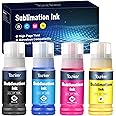 Tounker Sublimation Ink for EcoTank Supertank Inkjet Printer ET-2400 ET-2720 ET-2760 ET-2750 ET-2800 ET-2803 ET-4800 ET-3760 ET-2850 WF-7720 ET-15000 Heat Press Transfer on Mugs, Polyester Shirts etc