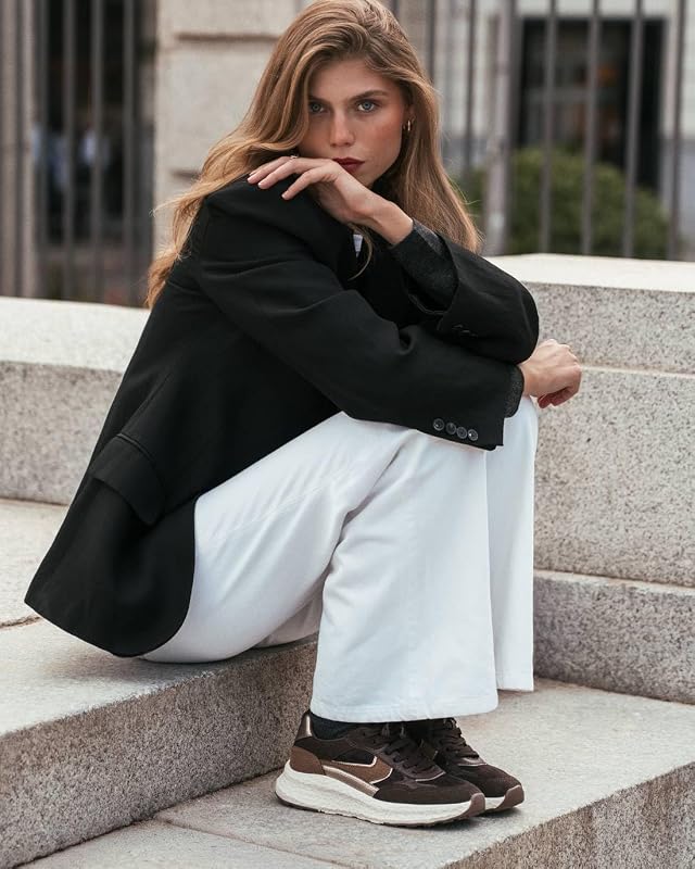 - Sportschuhe Sneaker Damen Braun - Bequeme und vielseitige Schuhe - Casual Mode - Modell 14614501 (Größe 37) — Foto 2 von 5