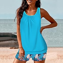 Tankini Swimsuits for Women Tummy Control Blouson