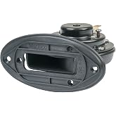 Marinco 12V Drop-In Hidden Boat Horn, 105 dB | Compact below-deck design; 3A maximum draw; 440 Hz tone; exterior-mount retrofit; snap-on grille sold separately